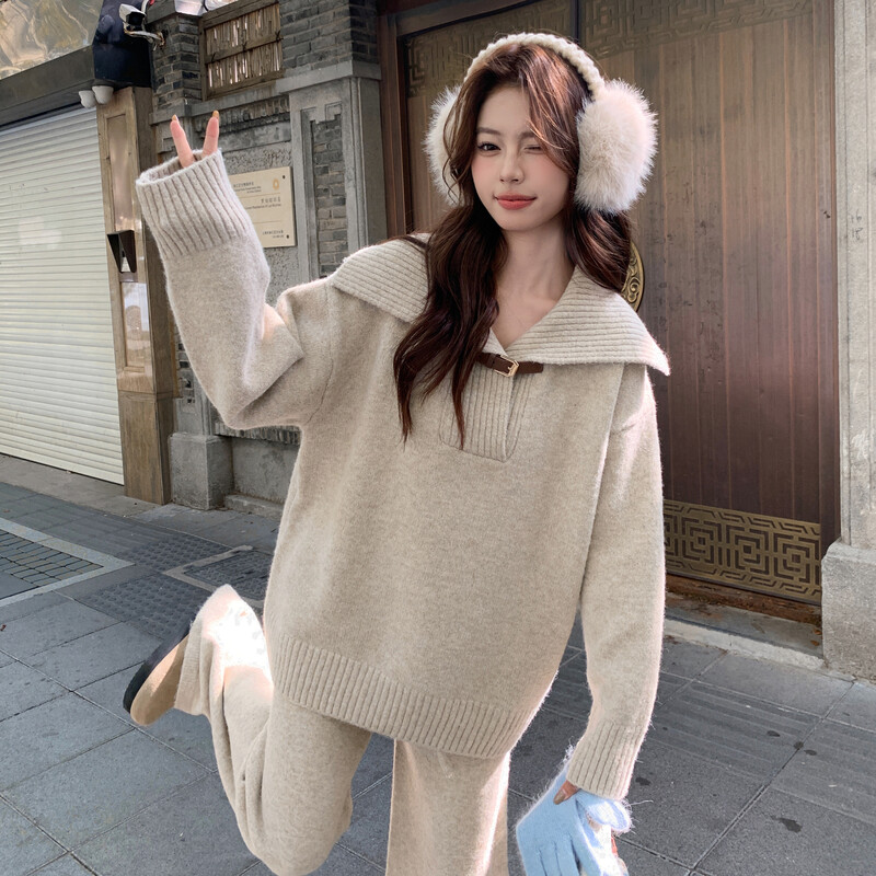 【首发新款】休闲毛衣套装2C115-2369-P145-K218