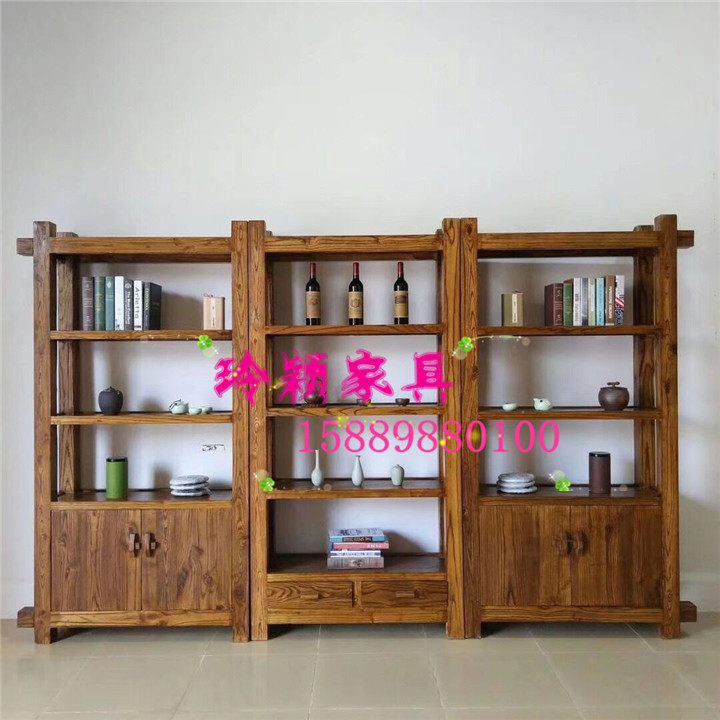定制实木博古架中式榆木茶叶货架店铺架子展示柜置物架新中式架子|ruв категории жилой мебели, рама тип, Duobao решетки/Богут рамы - от Buy2taobao.com для оказания профессиональной услуги покупки агента Taobao