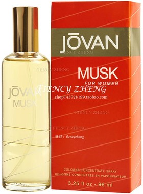 Jovan Musk祖梵麝香女士古龙水 Cologne 96ml EDC 麝香茉莉橙花