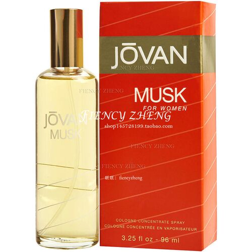Jovan Musk祖梵麝香女士古龙水 Cologne 96ml EDC 麝香茉莉橙花