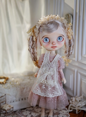 blythe小布娃衣娃娃“少女的祈祷”ob24ob22洋装蕾丝裙子新款