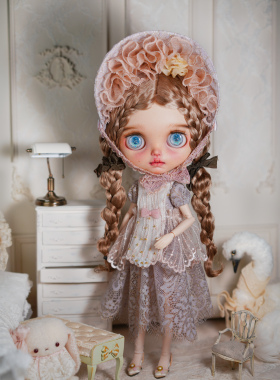 blythe小布娃衣“洛可可的低语”洋装ob22ob24bjd6分娃衣蓝豆豆