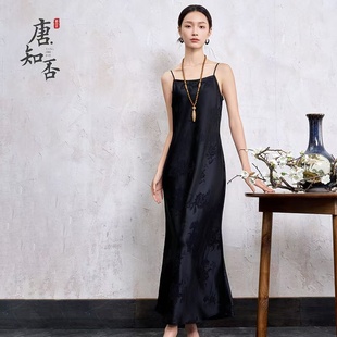 醋酸斜裁连衣裙SU5035 新中式 西施姐姐推荐