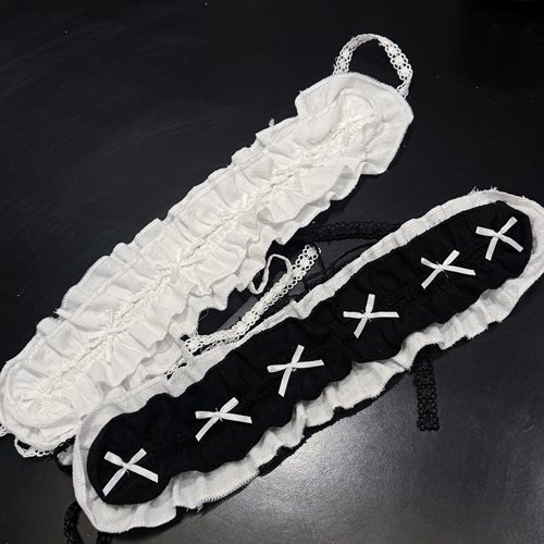 十字心发带蝴蝶结发饰