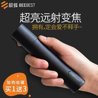 BeeBest/极蜂超亮防水手电筒充电