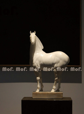 墨非 新中式骏马摆件高级感客厅玄关办公室开业乔迁家居软装饰品