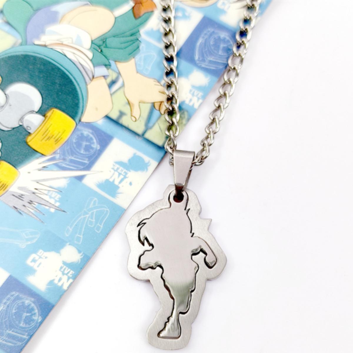现货柯南双拼项链金属吊坠