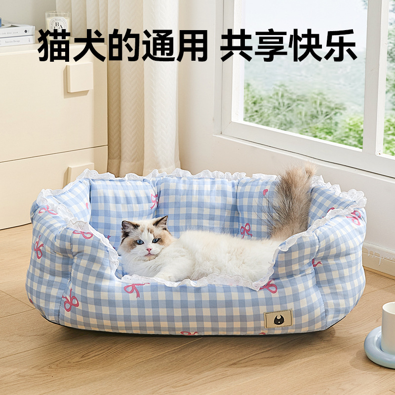 猫窝夏季四季通用半封闭式小型犬宠物窝猫咪睡觉用品猫床狗窝