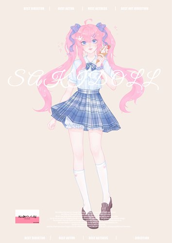 【kigurumi】SAKIDOLL系列～樱 kigurumi头壳 半面头壳人偶定做