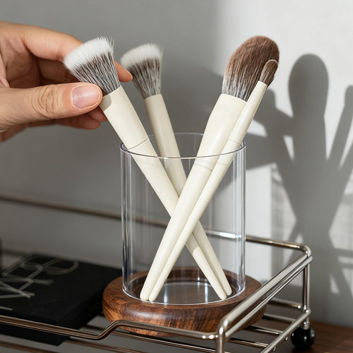 一朝一夕化妆刷收纳筒轻奢亚克力