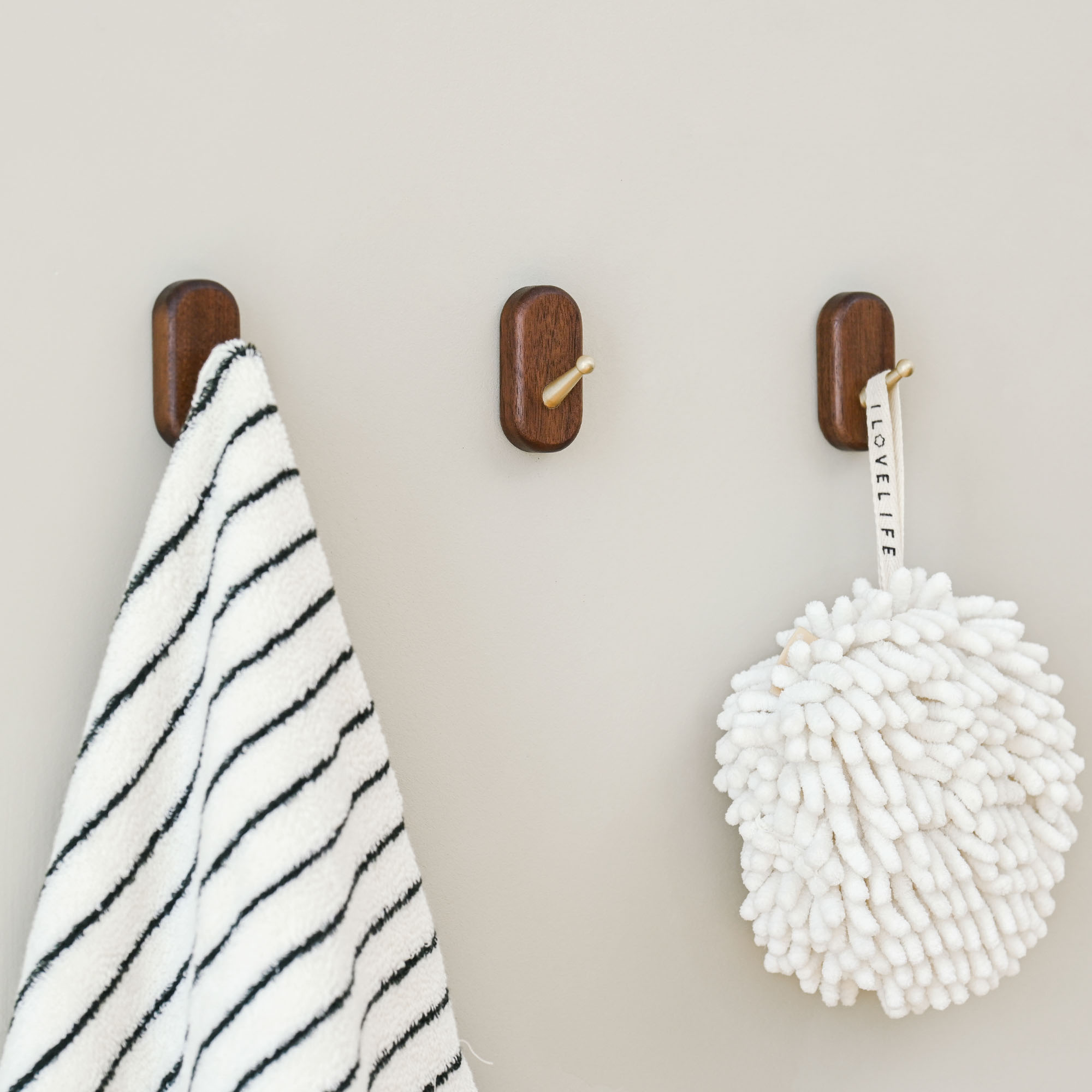 北美黑胡桃木挂钩免打孔实木