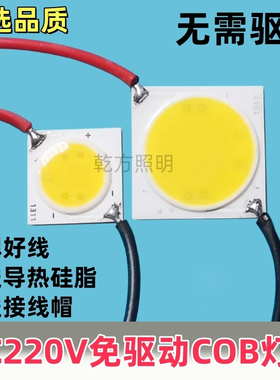 led草坪灯交流AC220V免驱动cob灯珠芯片贴片无需驱动光源灯片30W