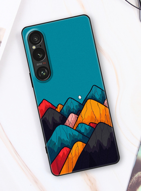 索尼Xperia1VI手机壳新款X1m6全包保护软套适用SONY 1Ⅵ复古Mark6黑色磨砂防摔马克2六代男女潮牌来图diy定制