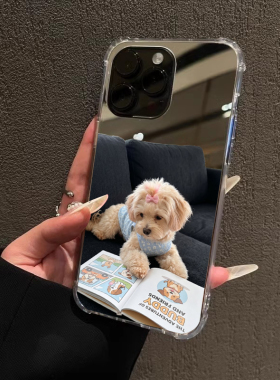 爱学习的小狗手机壳适用华为P70P80幸运一加ACE3Mate60pro女苹果17pro卡通OPPOReno13VIVOS20小米1415三星S25