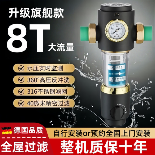 前置过滤器家用反冲洗净化器