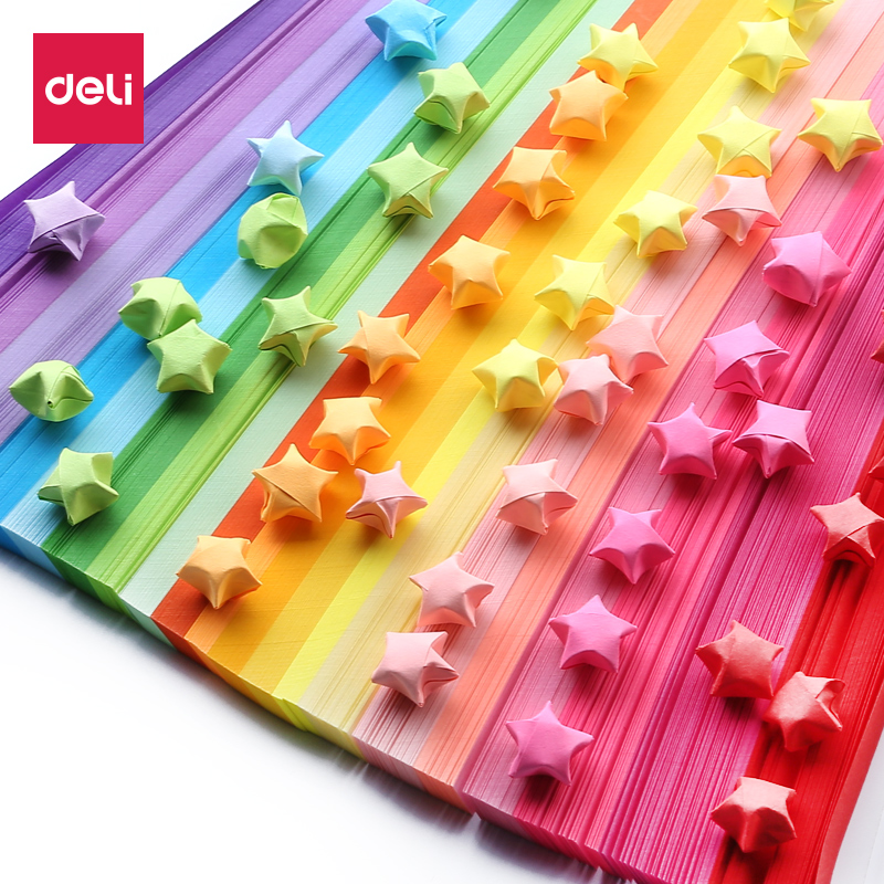 1000张彩色星星折纸条幸运星