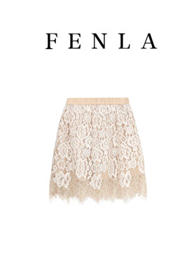 【惠姐私服】复古松紧腰蕾丝设计感钩花半身裙子 83660-83661
