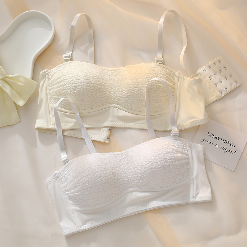 裹胸内衣女无肩带薄款收副乳