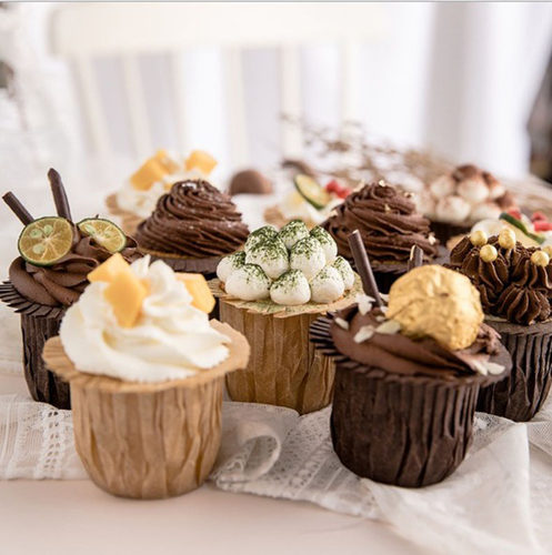 马芬蛋糕耐烤防油纸杯烘易美麦