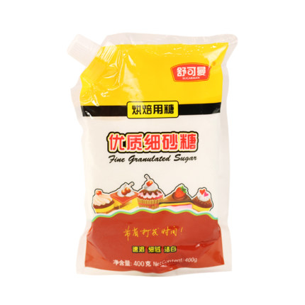 舒可曼烘焙用优质白砂糖 细砂糖 绵白糖 400克 烘焙蛋糕饼干原料