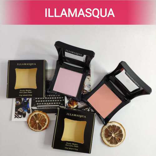 illamasqua粉状修容小样试色腮红