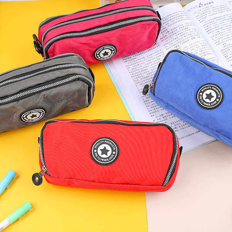 笔袋ins日系帆布新款流行女孩男孩子小学生大容量简约高级文具盒
