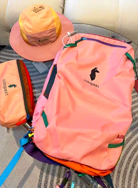 美洲羊驼Cot多巴胺28L旅行包潮男女登山户外多功能双肩大容量背包