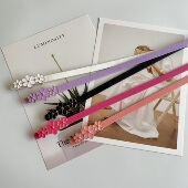 饰连衣裙裤 花朵装 饰细腰带女百搭学生装 子束腰搭配夏皮带简约腰饰