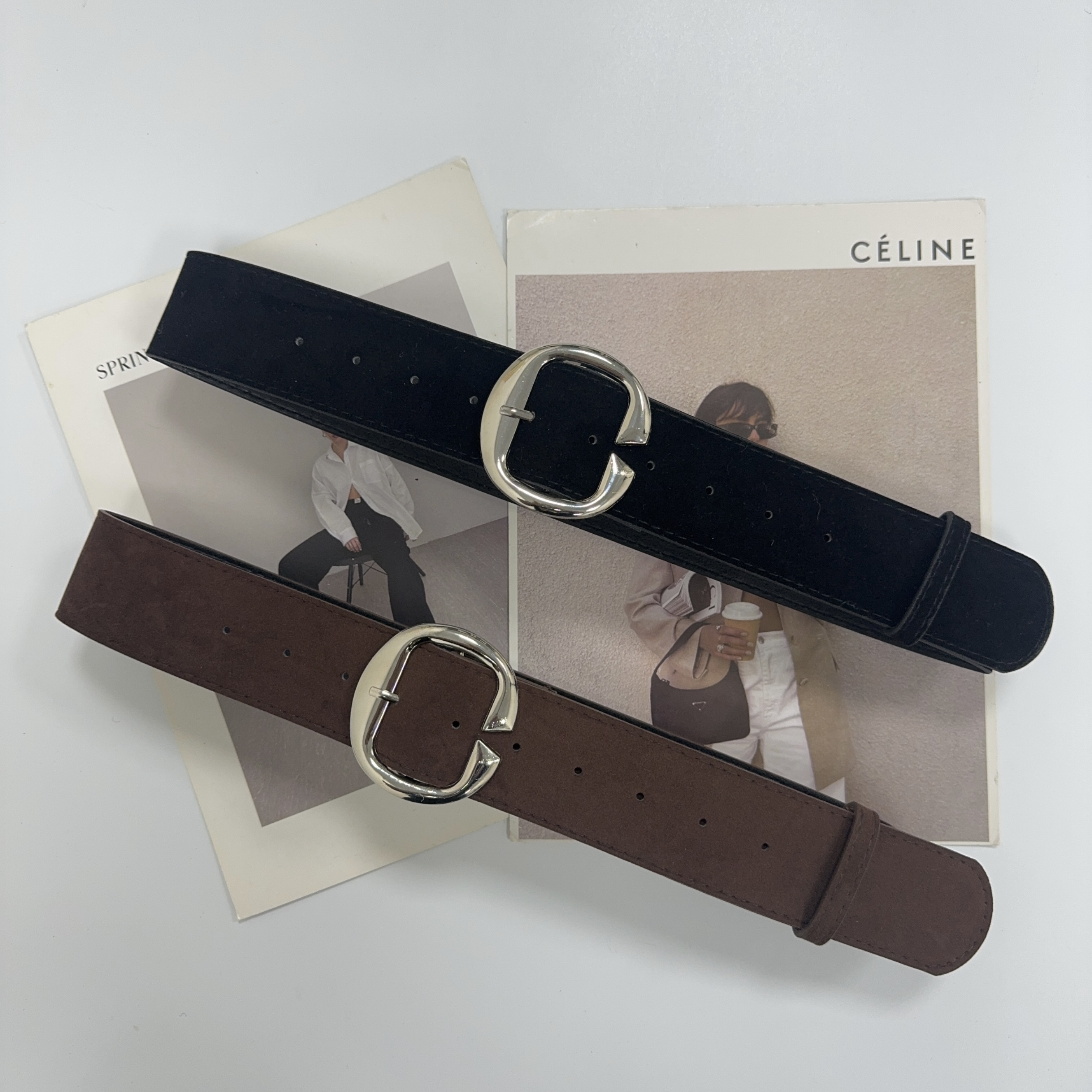 Y2k亚文化秋冬绒面腰封辣妹性感