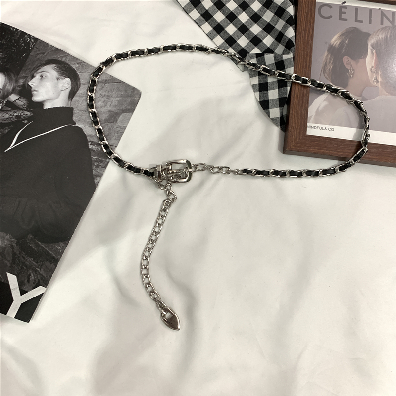 网红链条腰带女外搭ins潮ins金属