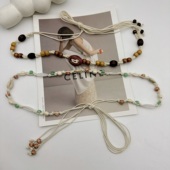 波西米亚民族风编织腰绳2025新款 饰配连衣裙子绳子 女士腰带配饰装