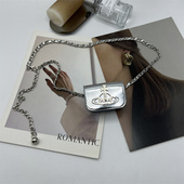 饰牛仔裤 网红同款 腰链包女链条腰带小包包装 迷你皮质星球小腰包