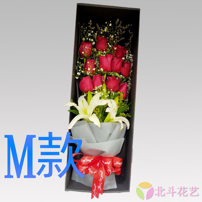 生日表白祝寿百合河北保定花店送花顺平县博野县雄县同城鲜花快递