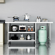 不锈钢工作台厨房煤气罐灶台架置物架切菜操作收纳整理储物架