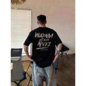 字母印花短袖 T恤男夏季 新款 CC潮牌嘻哈个性 宽松oversize半袖 上衣i