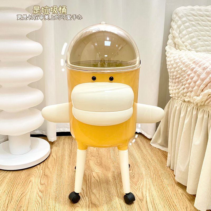 垃圾桶家用2025新款客厅轻奢高档翻盖大容量厨房卧室卫生间高颜值