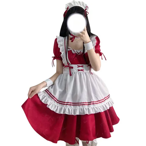 动漫女装制服套装日系塔连衣裙cosplay女仆装二次元女佣可爱