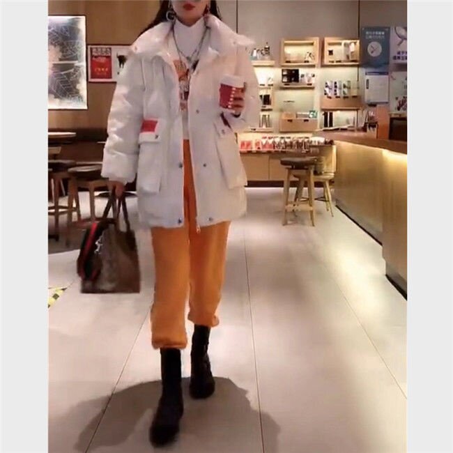 00799大爱美依缘2025冬季新款连帽长袖糖果色卡通图案外套时尚潮