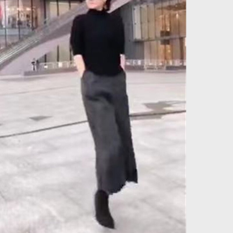 发9186大爱美依缘2025春季新款韩版时尚黑色打底衫灰色休闲裤女潮