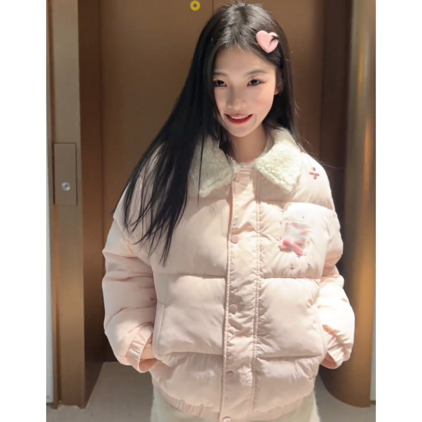 韩系独特超好看粉色棉服女深冬季新款羊羔毛翻领设计感面包服外套,女装/女士精品,棉衣/棉服,淘宝优惠券,粉丝福利购,淘宝优惠卷