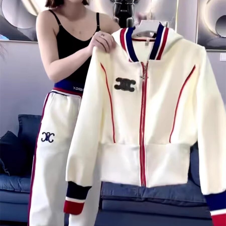 早春运动休闲时尚减龄欧货高端炸街卫衣阔腿裤两件套装女春秋洋气