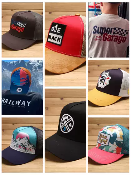 July ins miscellaneous European and American citywalk high top hardtop curved eave truck net hat TRUCKER CAPS baseball cap