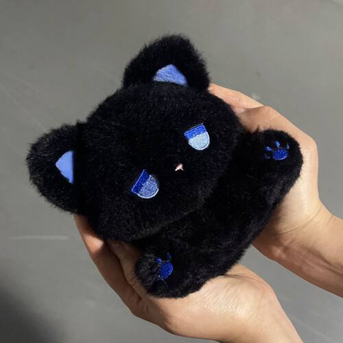 网红小猫玩偶熊呆呆公仔毛绒玩具超萌emo小猫咪娃娃坐姿生日礼物