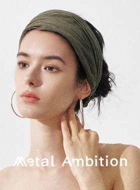 慵懒感发带女2025新款大头围发饰高级感洋气时尚宽边发饰头饰扎发