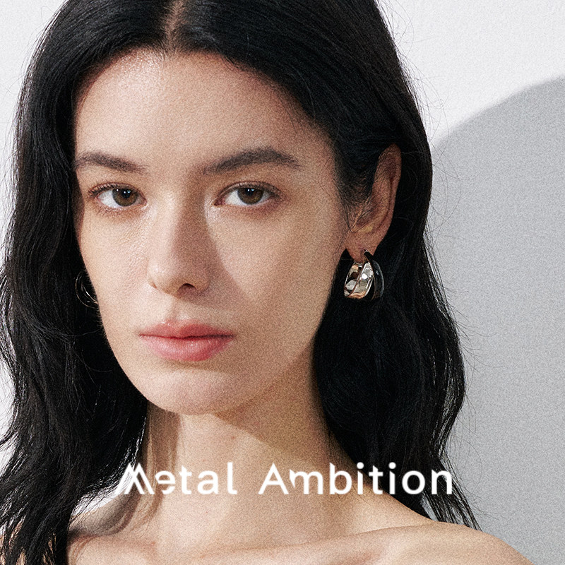 珐琅耳环女高级感气质小众设计2025新款轻奢高级感圈圈耳饰,饰品/流行首饰/时尚饰品新,耳环,淘宝优惠券,粉丝福利购,淘宝优惠卷