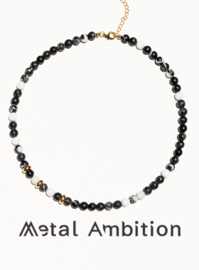 石头纯银串珠女高级感项链