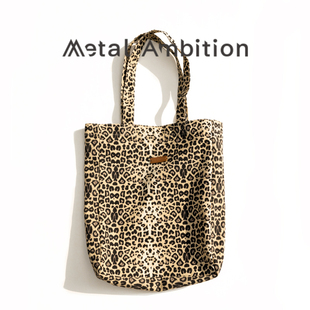 豹纹帆布包牛仔包单肩包