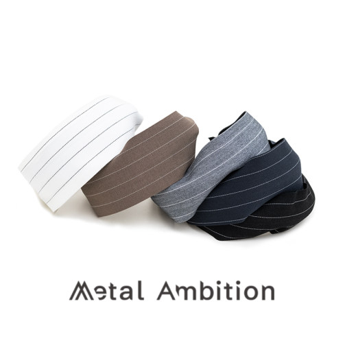 Metal Ambition条纹发箍扁平布艺百搭头箍多色