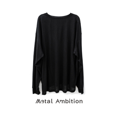 长袖防晒宽松慵懒风T恤女设计师