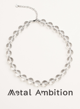 纯银串珠女高级感项链